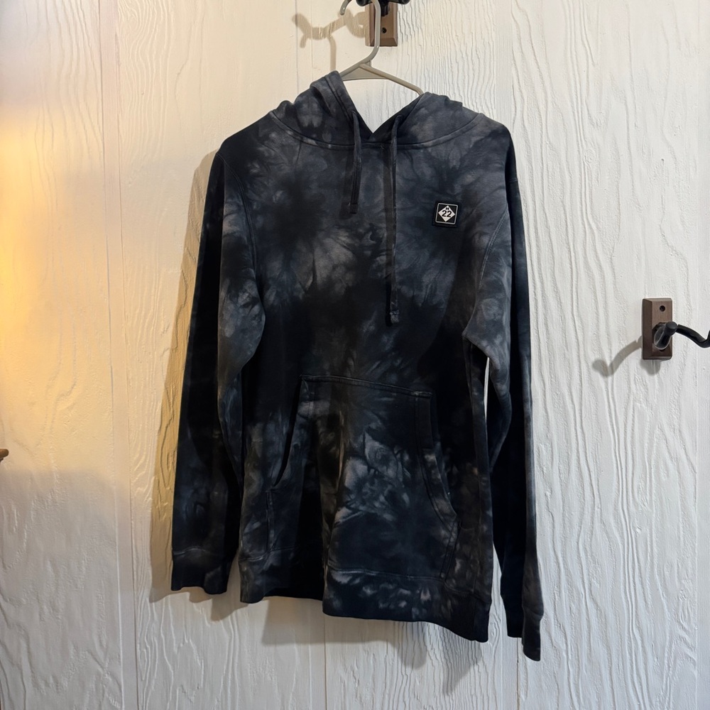 Black Tie-Dye Women's Hoodie